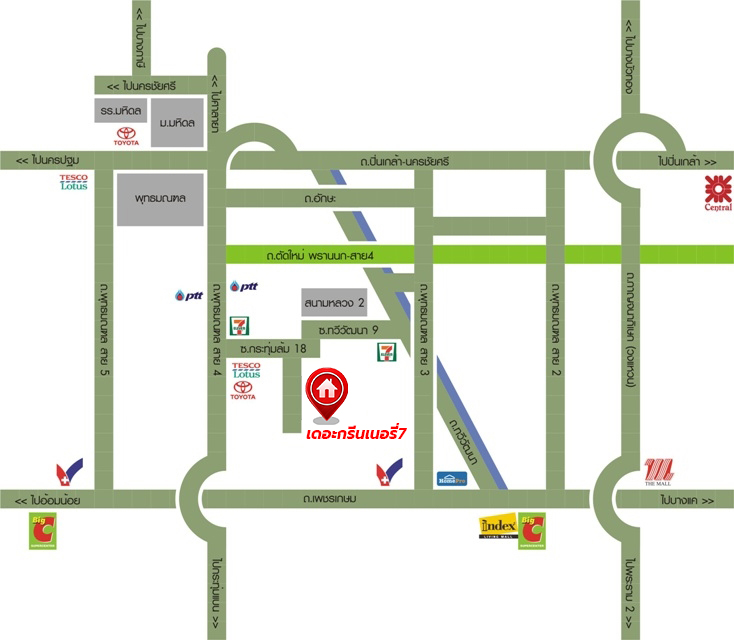 *****ทาวน์เฮ้าส์มือสอง โครงการ เดอะกรีนเนอรี่7 ปิ่นเกล้า-พุทธมณฑล หลังมุม บนเนื้อที่ 30.80 ตร.ว พื้นที่ใช้สอย 174 ตร.ม. ฟังก์ชัน 3 ห้องนอน 2 ห้องน้ำ 2 ที่จอดรถ แถมฟรี! เครื่องปรับอากาศ เครื่องทำน้ำอุ่น บนทำเลติดถนนพุทธมณฑลสาย4 ตอบโจทย์กับทุกครอบครัว ใกล้แหล่งช้อปปิ้ง "เซ็นทรัล ศาลายา" รถไฟฟ้าสายสีน้ำเงิน "สถานีหลักสอง" และจุดขึ้นทางด่วน "ศรีรัช"